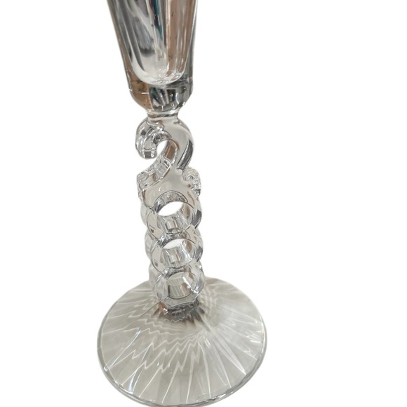 Cristal d Arques France 10 inch 2000 Millennium Champagne Flutes Set of 2 boxed - Picture 3 of 3